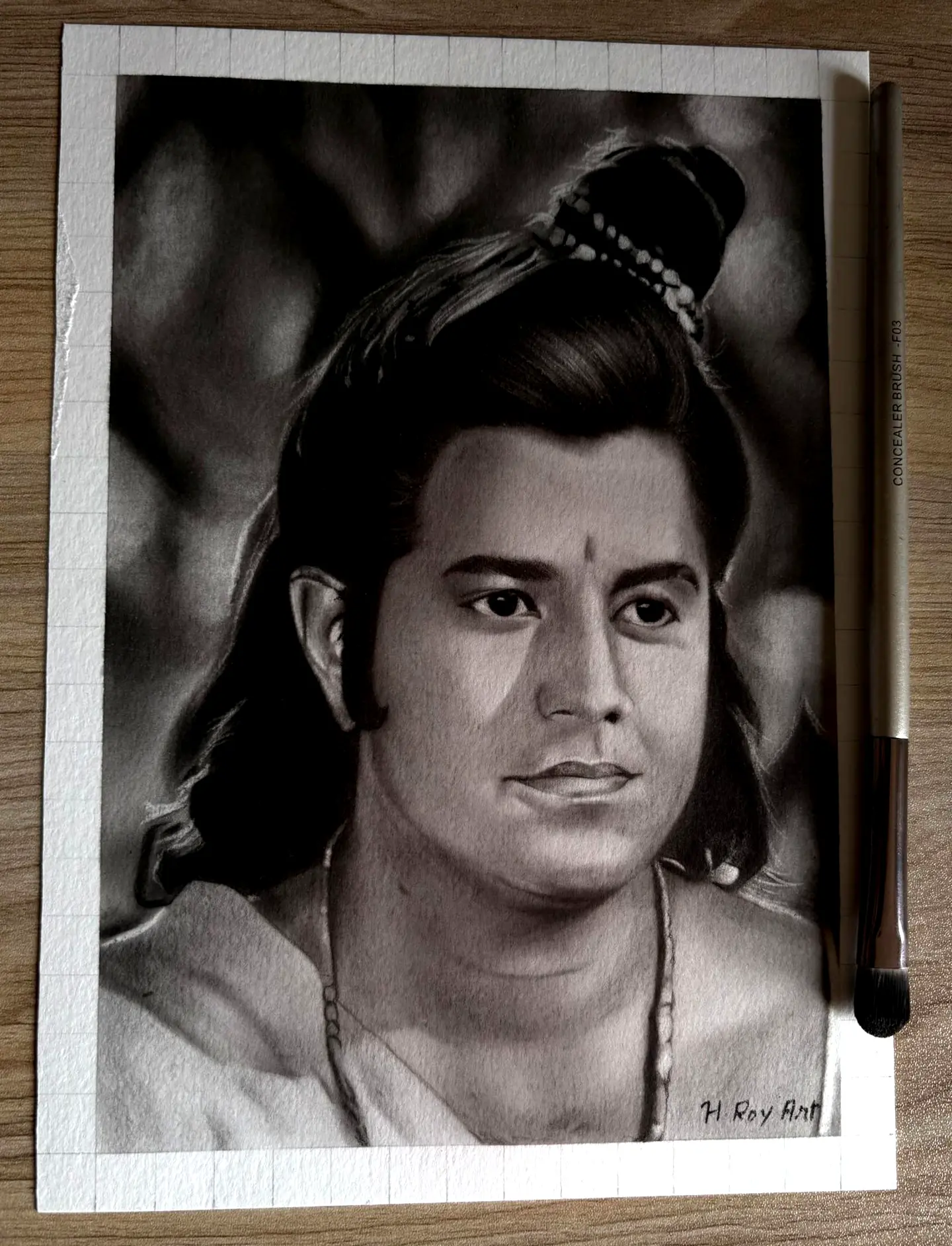 CHARCOAL ART Arun Govil Shree Ram Artwork