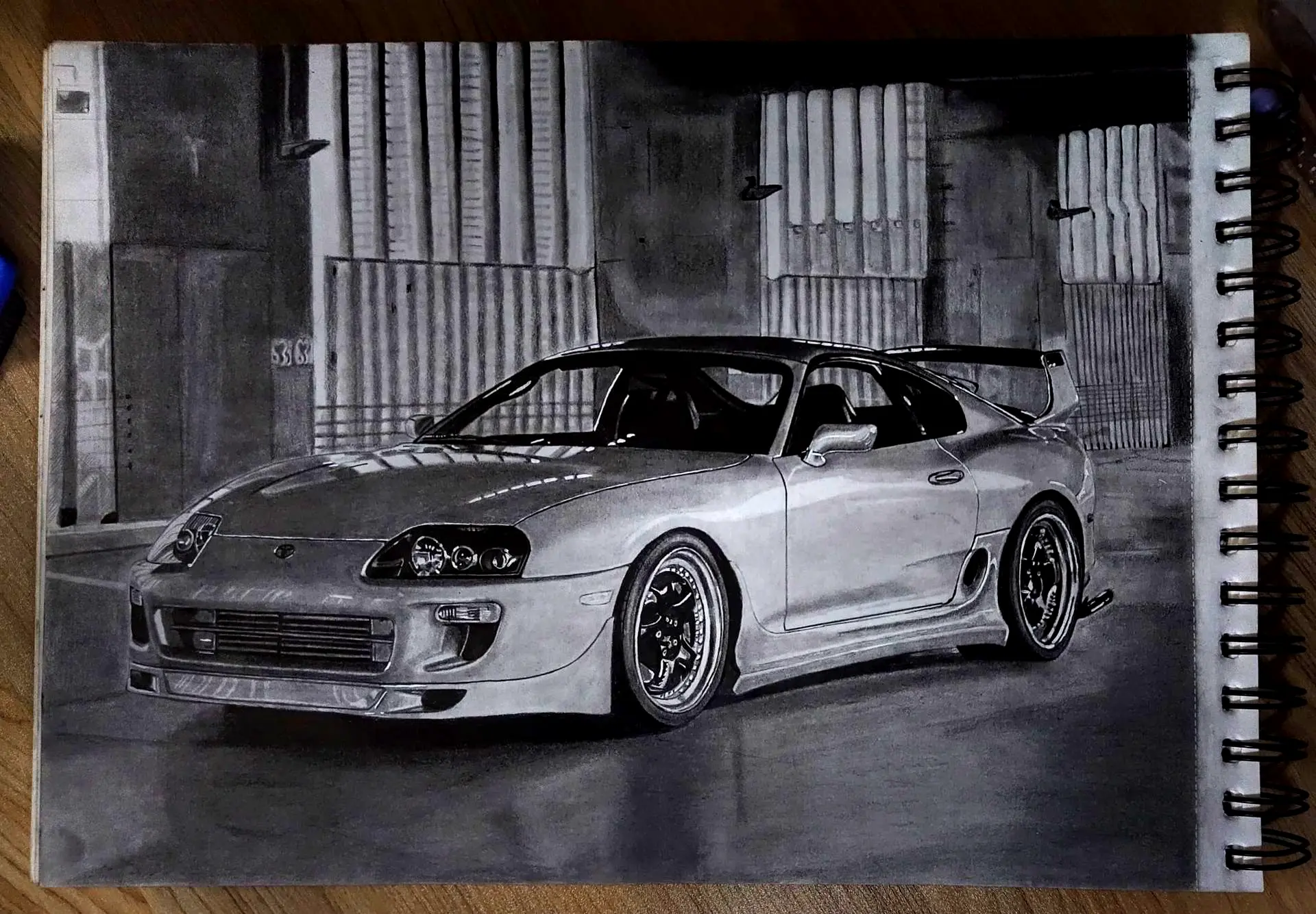 CHARCOAL SKETCH Supra Artwork