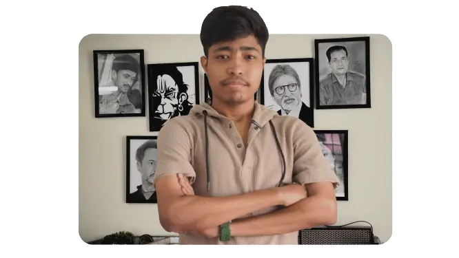 CHARCOAL ARTIST Himanshu Roy founder of tonefy