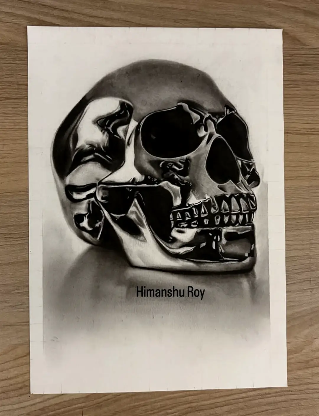 METALLIC AART Skull Realistic Artwork