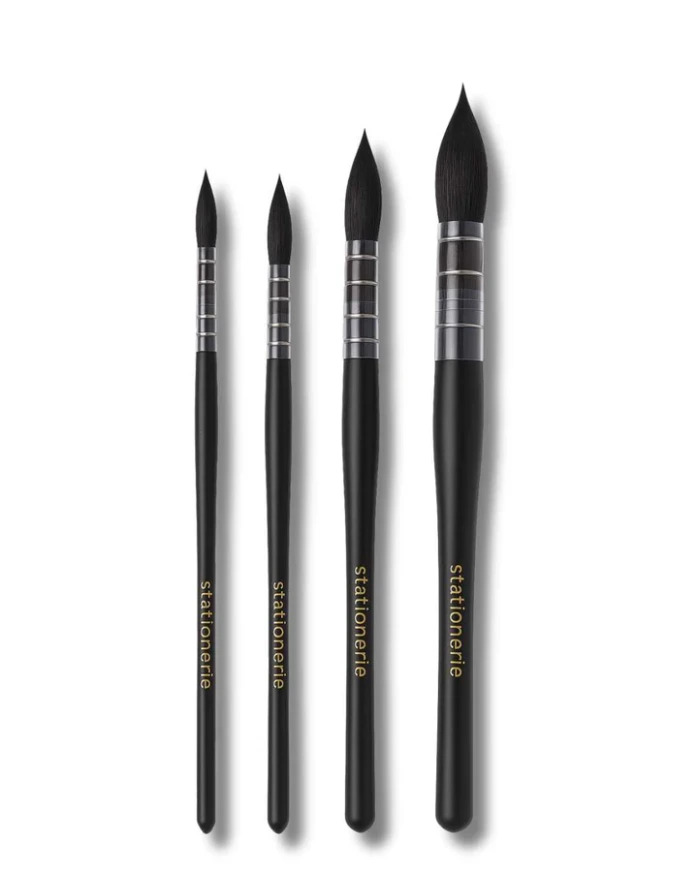 Stationerie real squirrel Mop Brushes (set of 4)