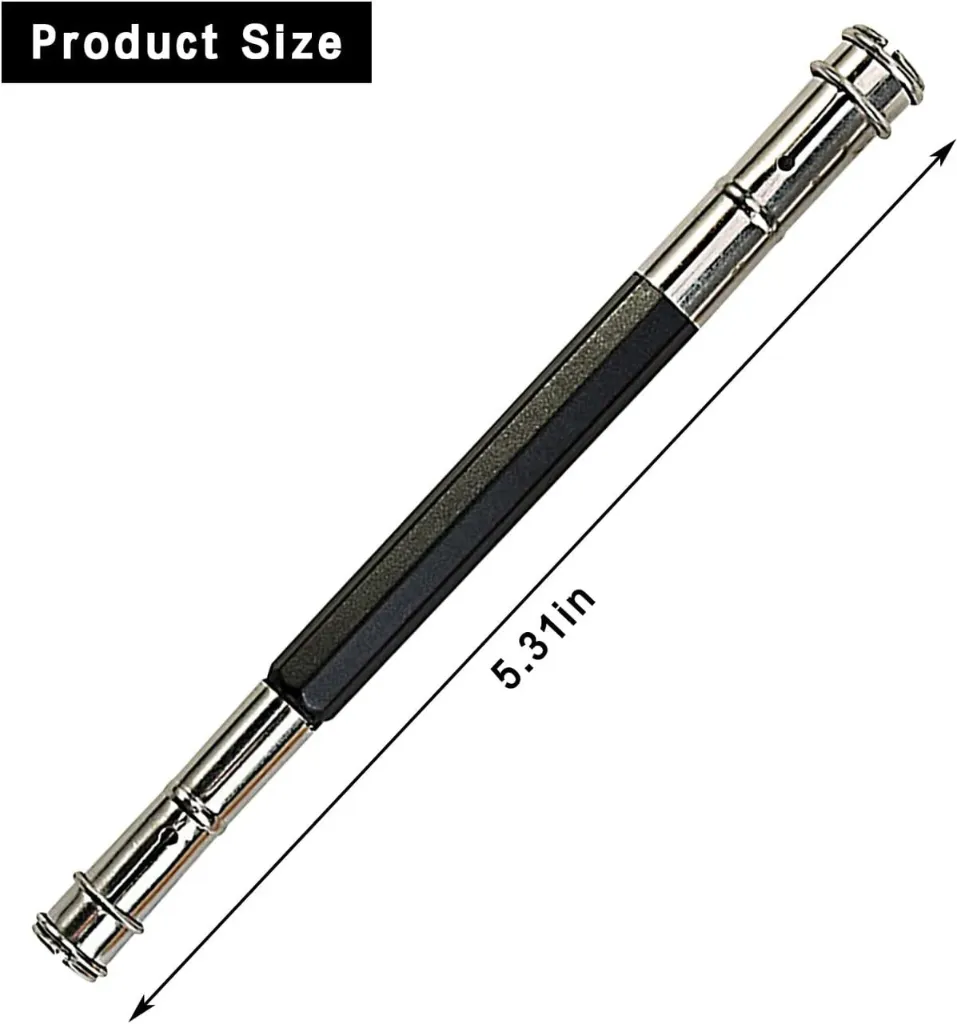 TONEFY Adjustable Pencil Extender Holder School Office Sketch Art Writing Tools Delicate Dual Head For Kids Writing Gift Pencil Grip (pack of two)